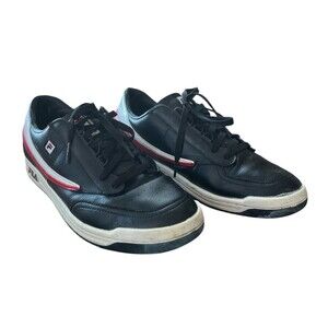 Fila Original Tennis Men's Casual Shoes 1VT13040-970 Black White Red Size 13